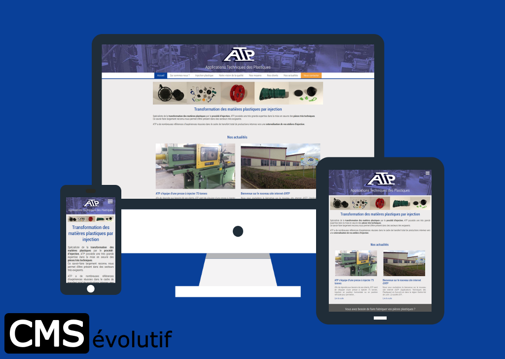 ATP, nouveau site internet utilisant le CMSévolutif pour la gestion de son contenu