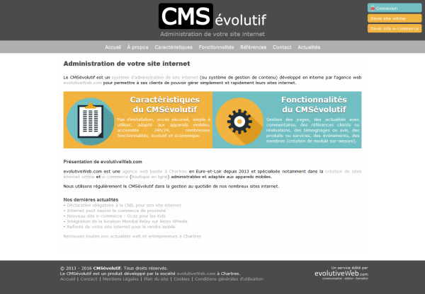 Administration de votre site internet